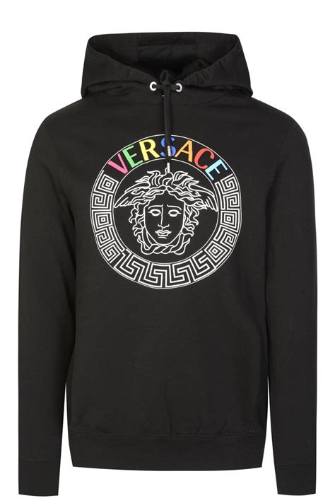 versace jeans sweatshirt hoodie|versace sweatshirt medusa.